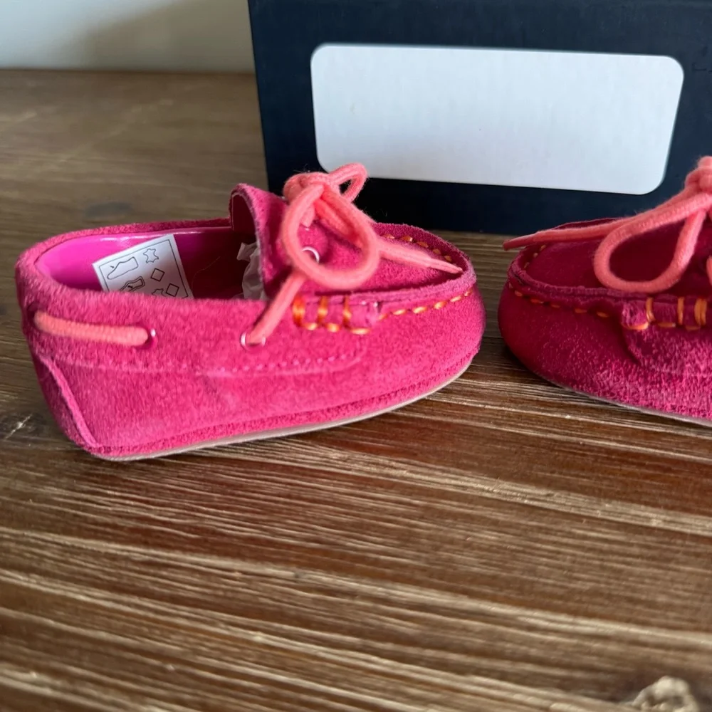 Cole Haan Toddler Pink Grant Driver Moccasins Size 1 Newborn